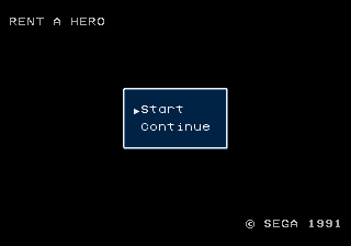 Rent A Hero (english translation) (v0.95a) Title Screen